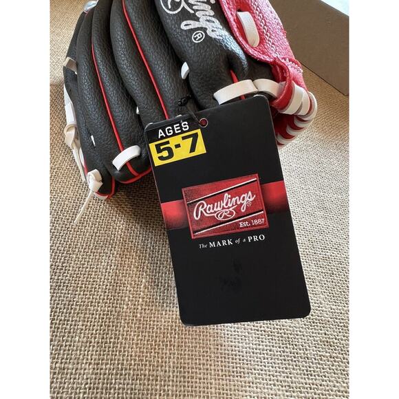 Rawlings LEFT HANDED Baseball Glove --Youth 5-7 yrs old--Brand NEW - Picture 7 of 12
